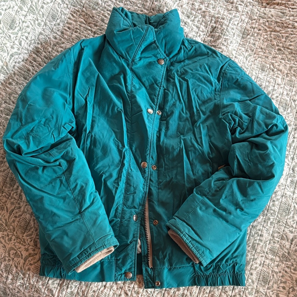 L.L. Bean Women's Turquoise Puffer Jacket